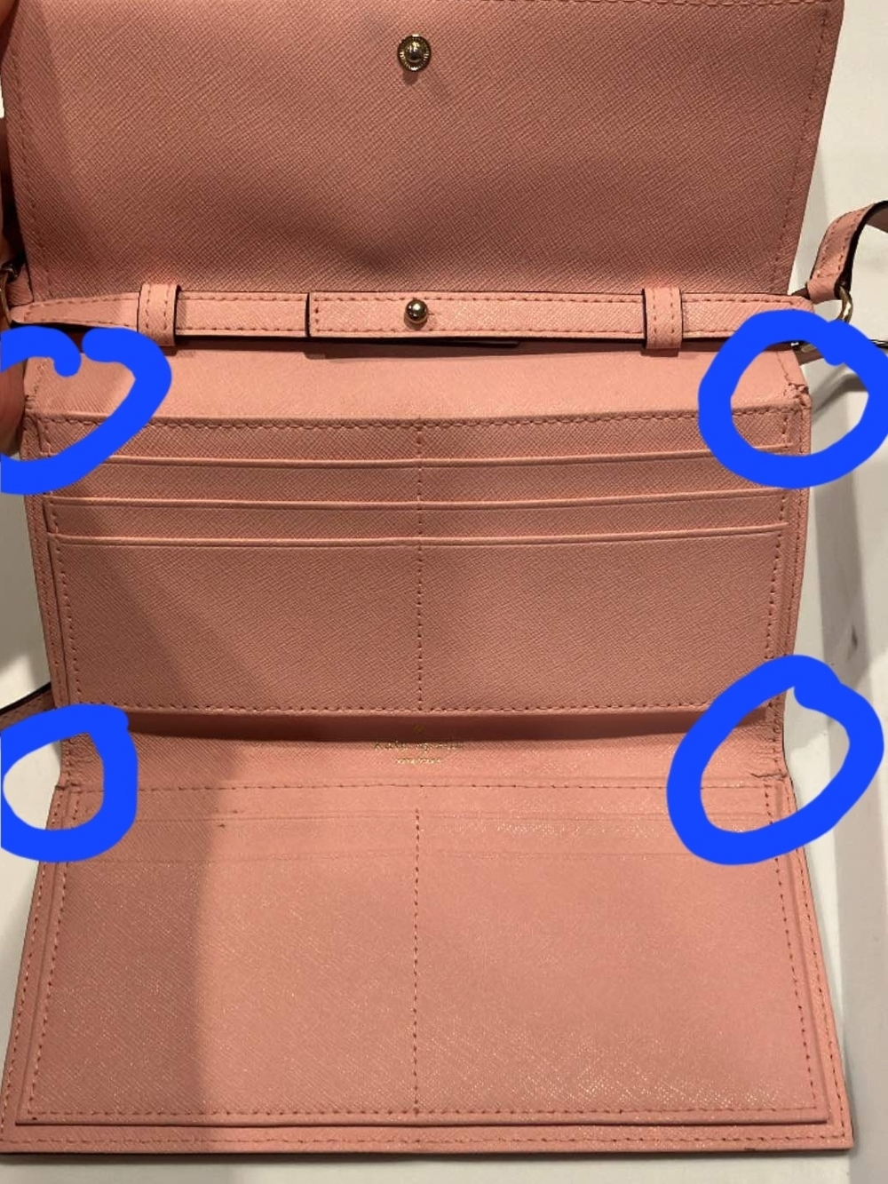 kate spade Pink Saffiano Leather Crossbody Bag - Picture 6 of 7